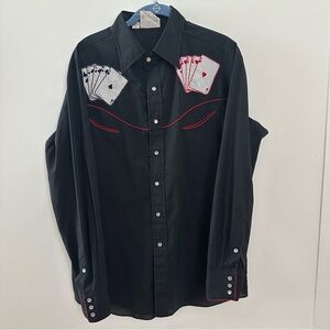 Vintage Rocking K Ranchwear Poker Shirt